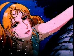 Fukiko beckons from the water's surface