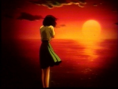 The sunset reminds Nanako of the emptiness she feels